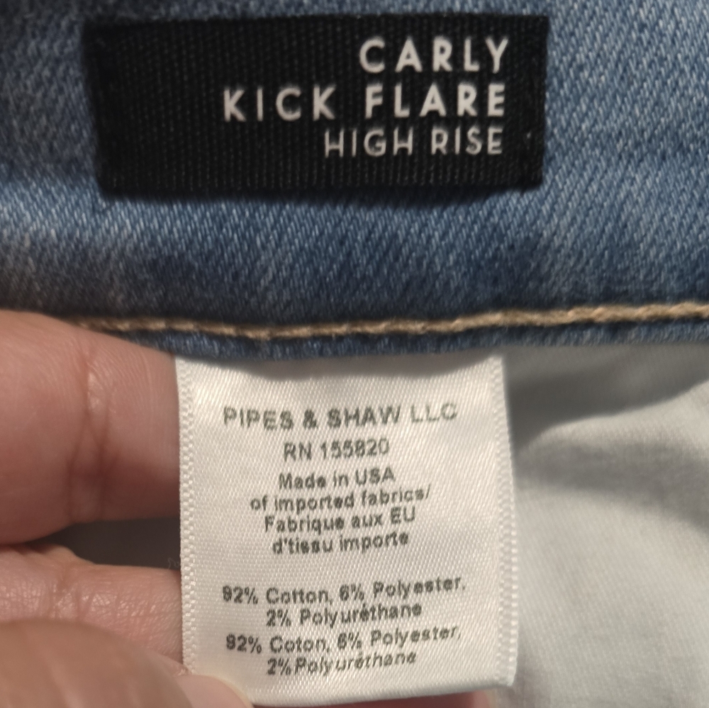 NEW Veronica Beard Carly Kick Flare Jean Light Wash‎ Size 27 - Picture 9 of 10